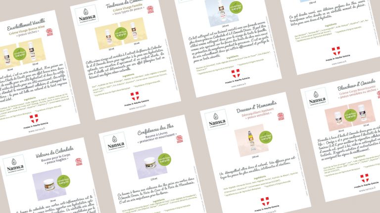 Fiches produits BtoC NANSCA