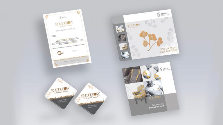 Poster, plaquette et étiquette RHODIATOW