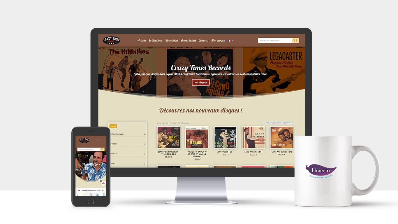 E-boutique Crazy Times Music, disquaire indépendant